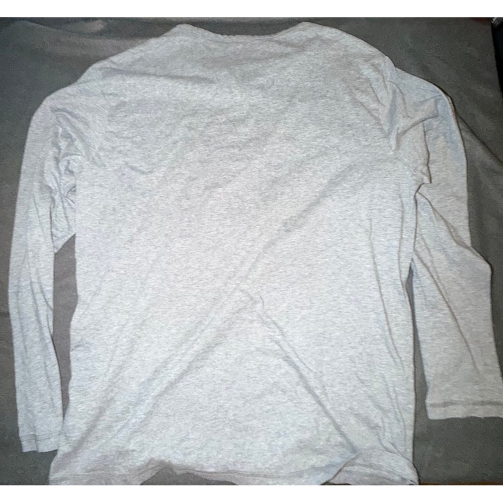 Patagonia Mens XL Long Sleeve Henley Shirt Heather Gray Cotton Blend Outdoor - Picture 2 of 4
